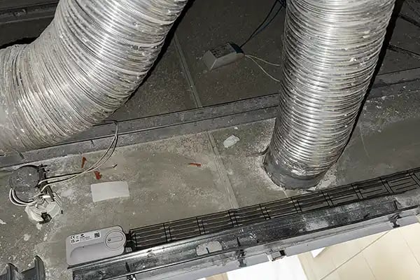 Severn WLD under ducting in ceiling