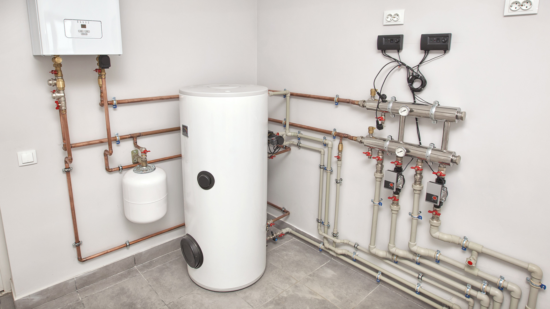 Tanked hot water heater system