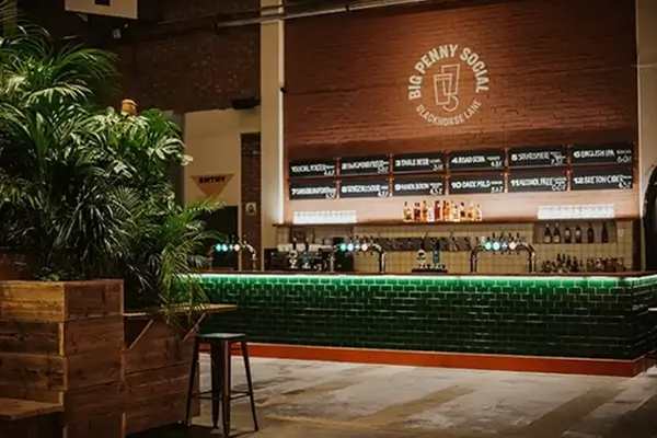 The bar at Big Penny Social