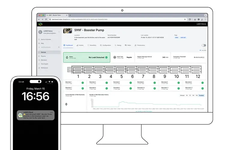 Data and alerts from LAIIER Cloud Data and alerts from LAIIER Cloud