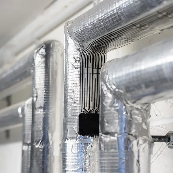 LAIIER sensor on silver pipes LAIIER sensor on silver pipes