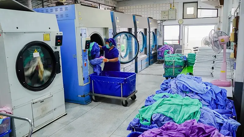Loading commercial washers